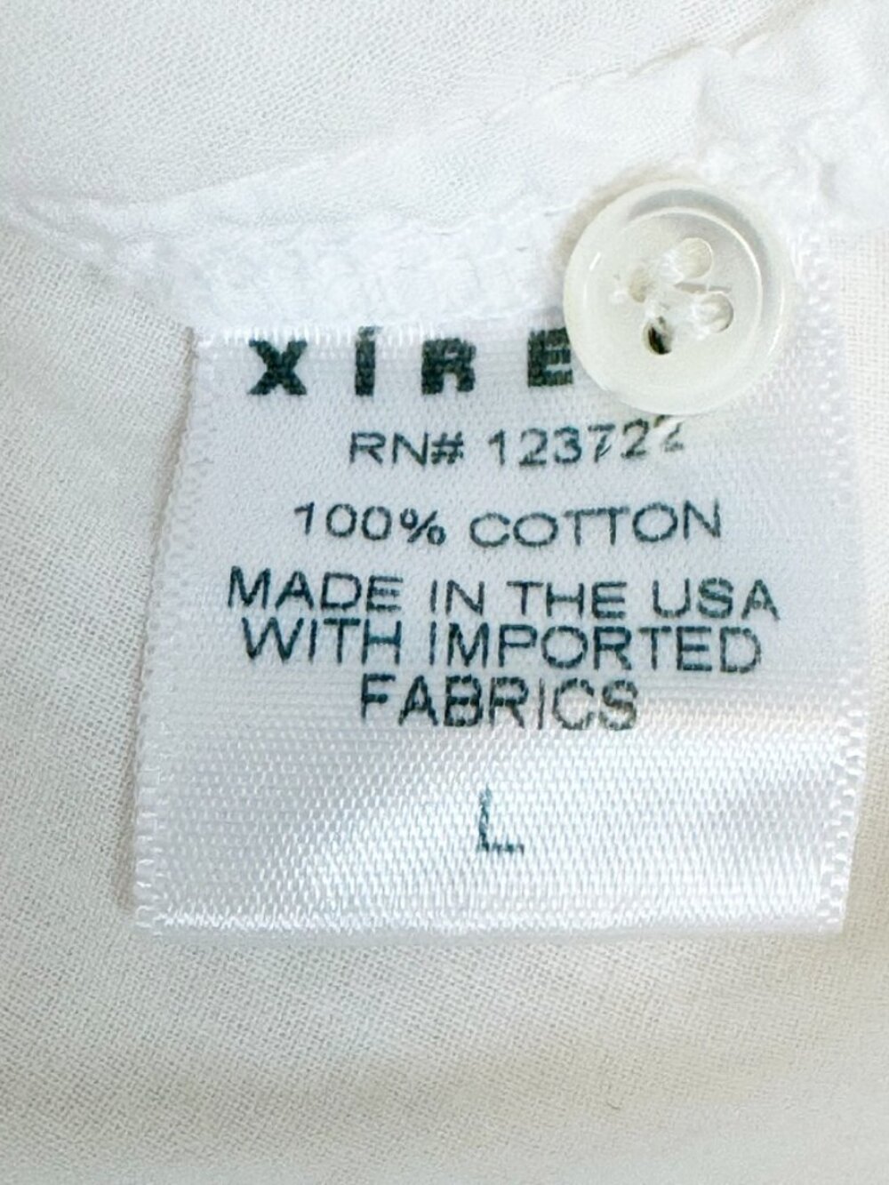 Xírena Blayke White Cotton Poplin Tunic Shirt Dress Size L - Picture 9 of 14
